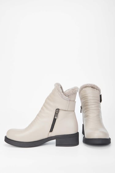  Tamer Tanca Kadın Hakiki Deri Vizon Casual Bot