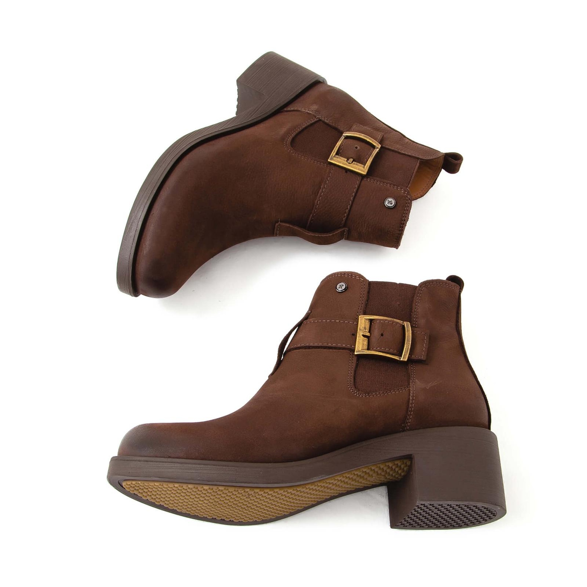 Tamer Tanca Kadın Hakiki Deri Kahverengi Nubuk Casual Bot