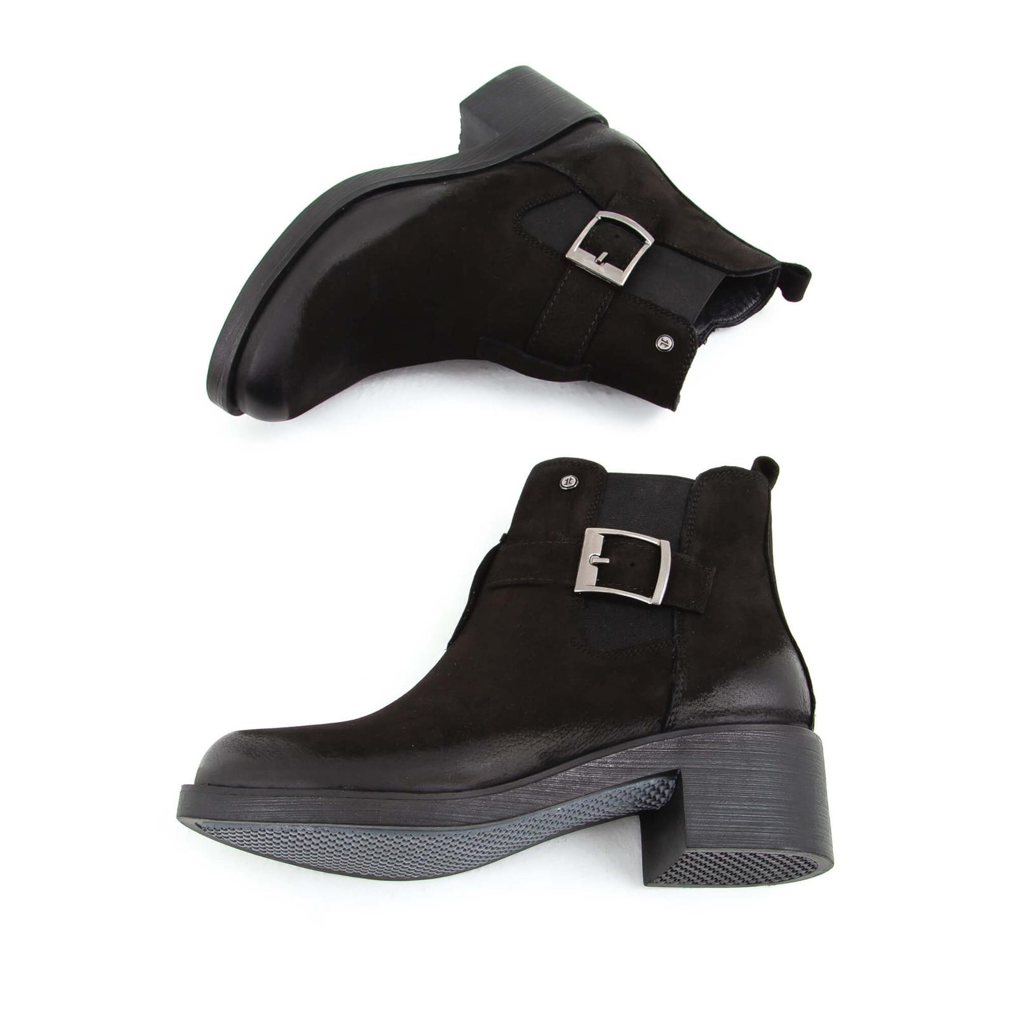 Tamer Tanca Kadın Hakiki Deri Siyah Nubuk Casual Bot