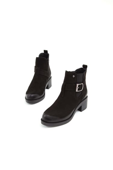  Tamer Tanca Kadın Hakiki Deri Siyah Nubuk Casual Bot