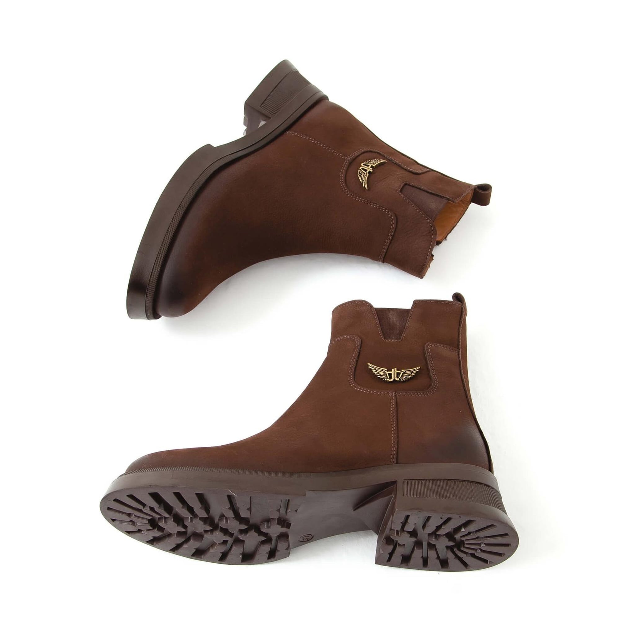 Tamer Tanca Kadın Hakiki Deri Kahverengi Nubuk Casual Bot