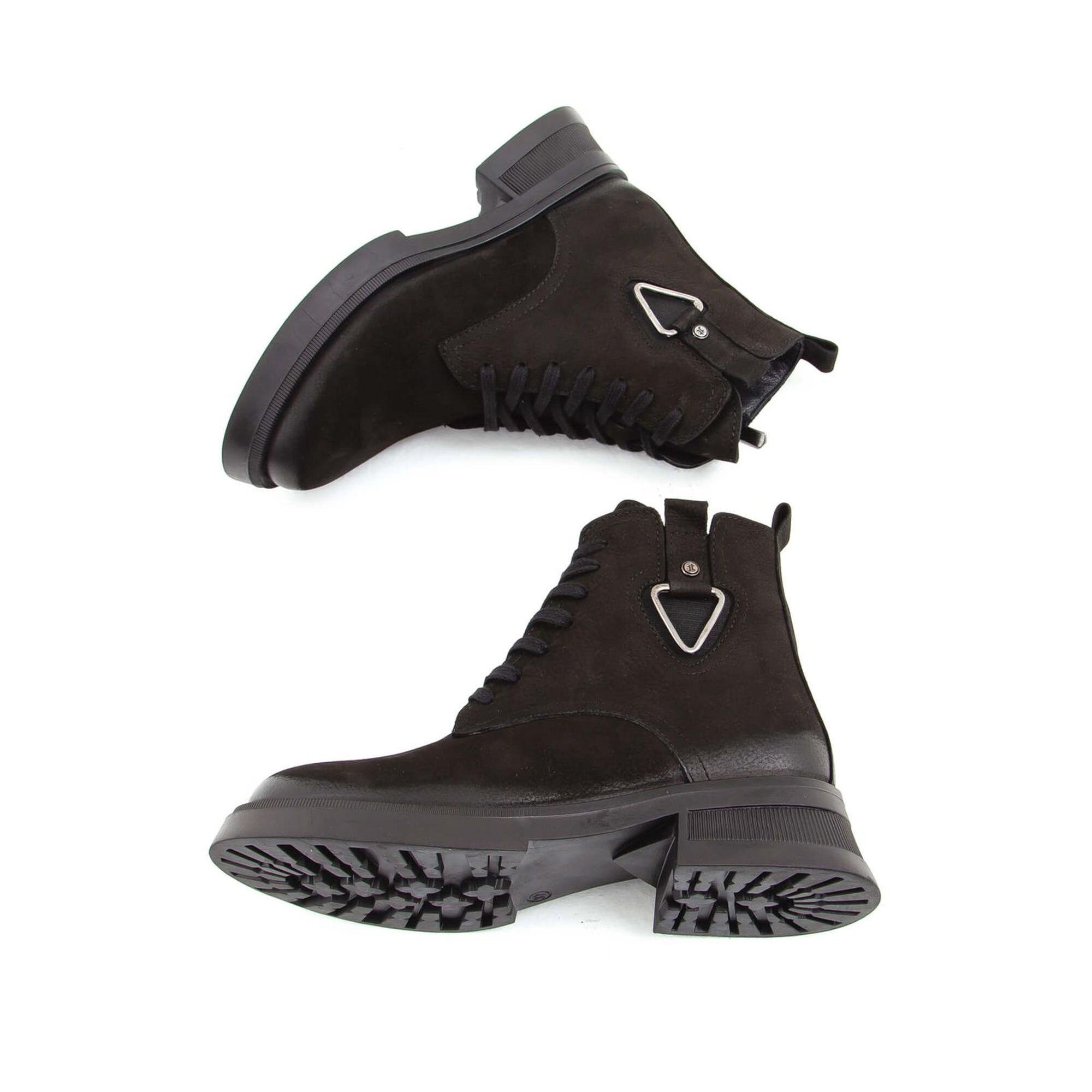 Tamer Tanca Kadın Hakiki Deri Siyah Nubuk Casual Bot