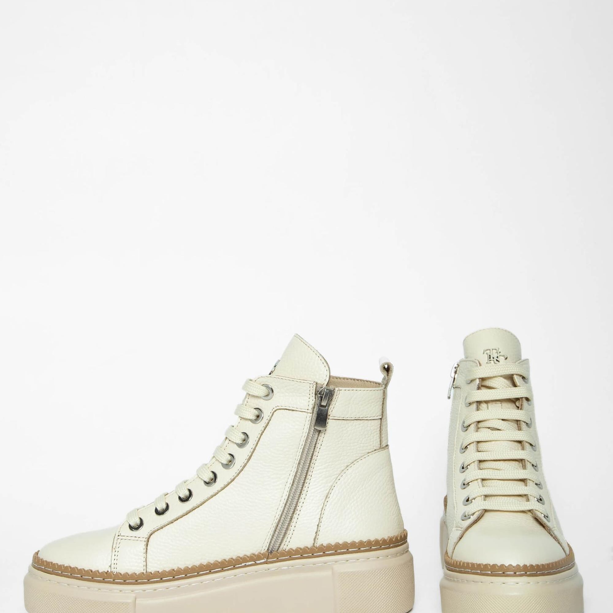 Tamer Tanca Kadın Hakiki Deri Bej Casual Bot