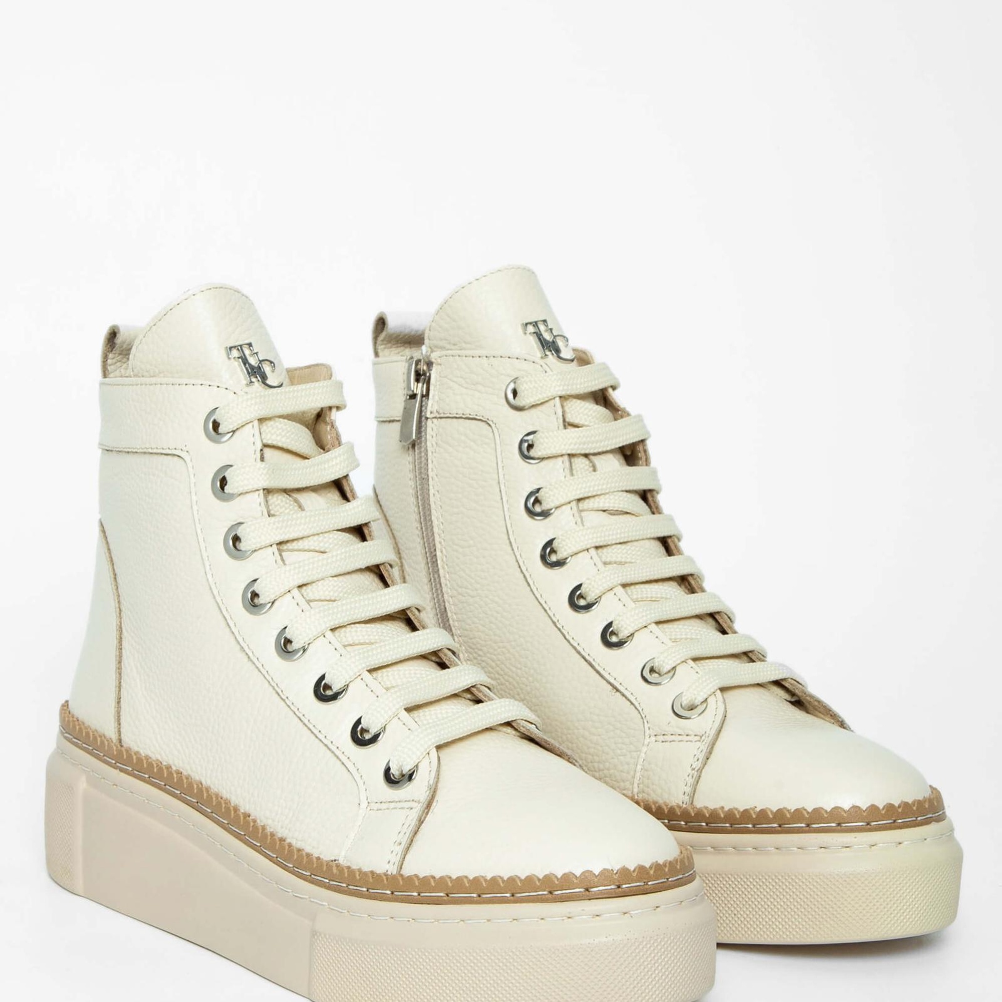 Tamer Tanca Kadın Hakiki Deri Bej Casual Bot