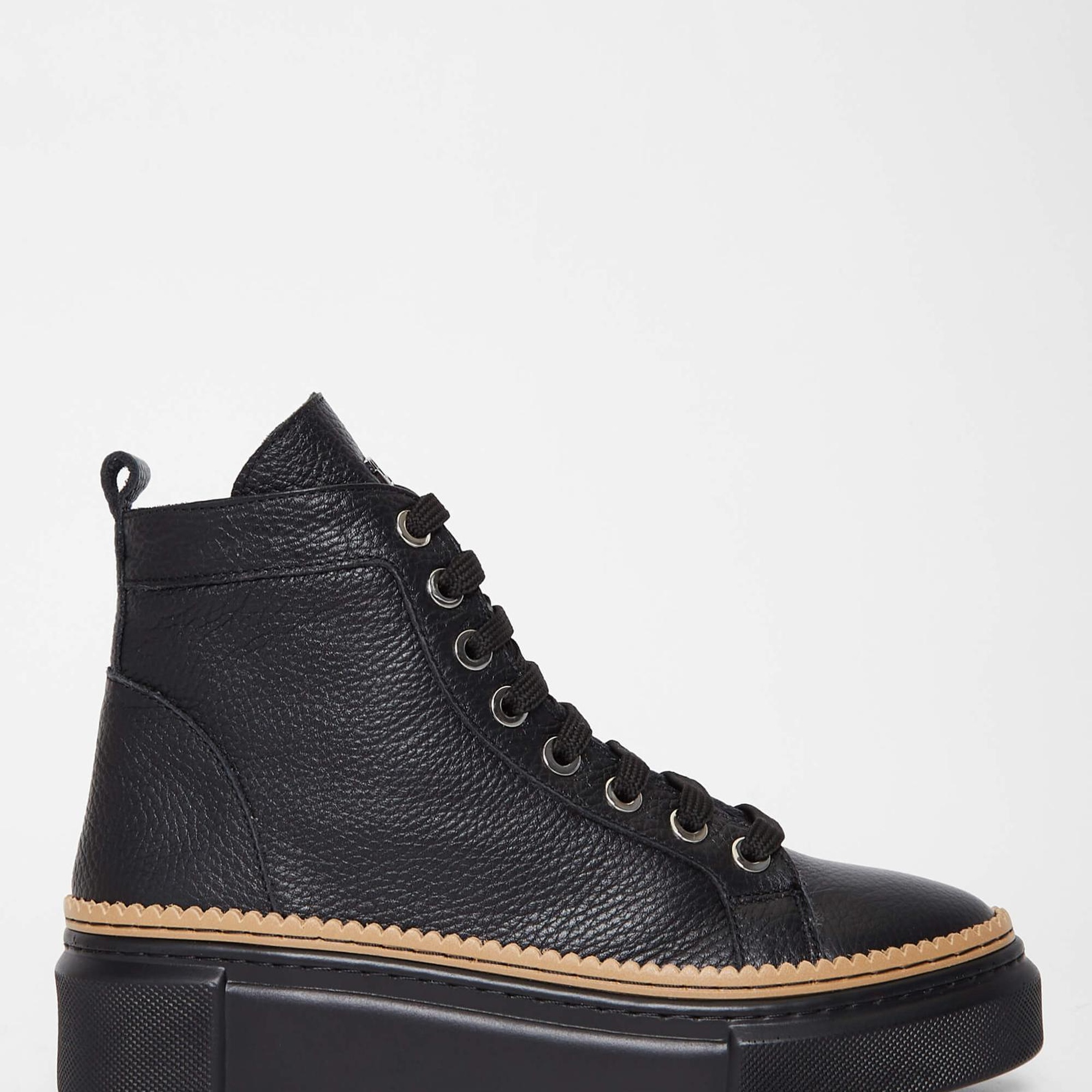 Tamer Tanca Kadın Hakiki Deri Siyah Casual Bot