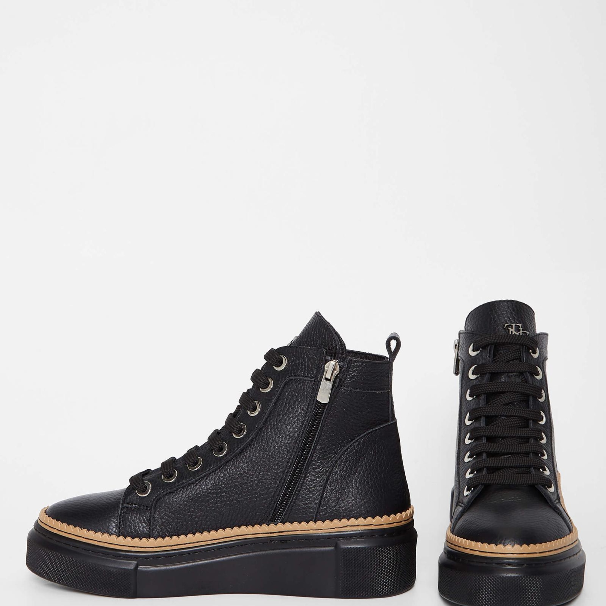 Tamer Tanca Kadın Hakiki Deri Siyah Casual Bot