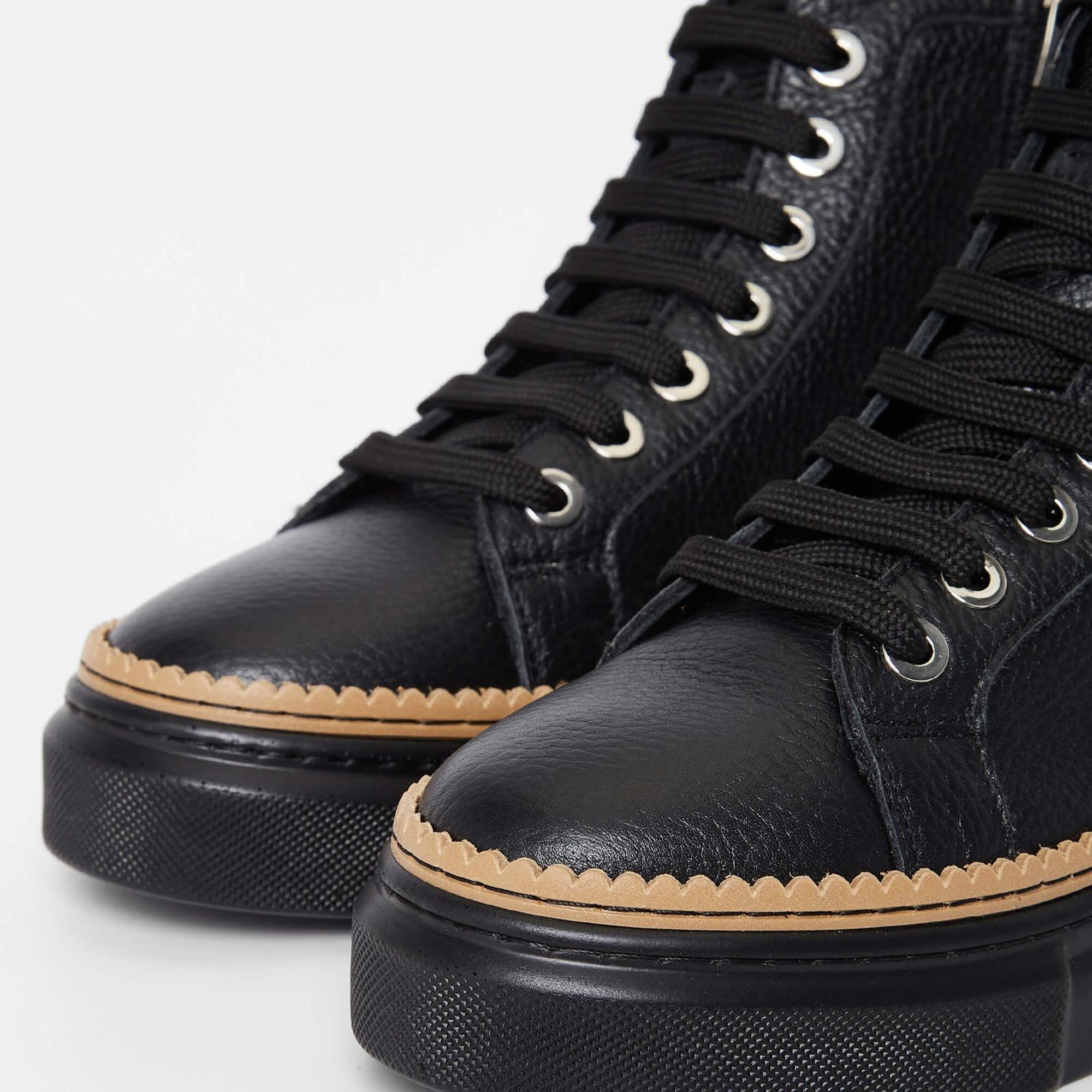 Tamer Tanca Kadın Hakiki Deri Siyah Casual Bot