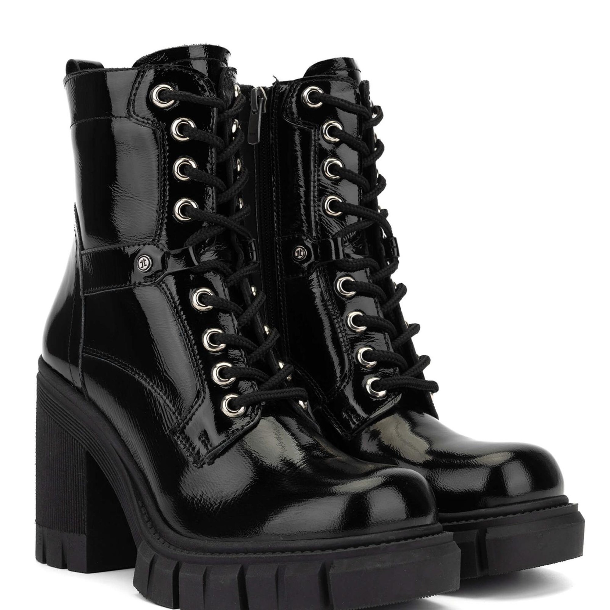 Tamer Tanca Kadın Hakiki Deri Siyah Rugan Casual Bot