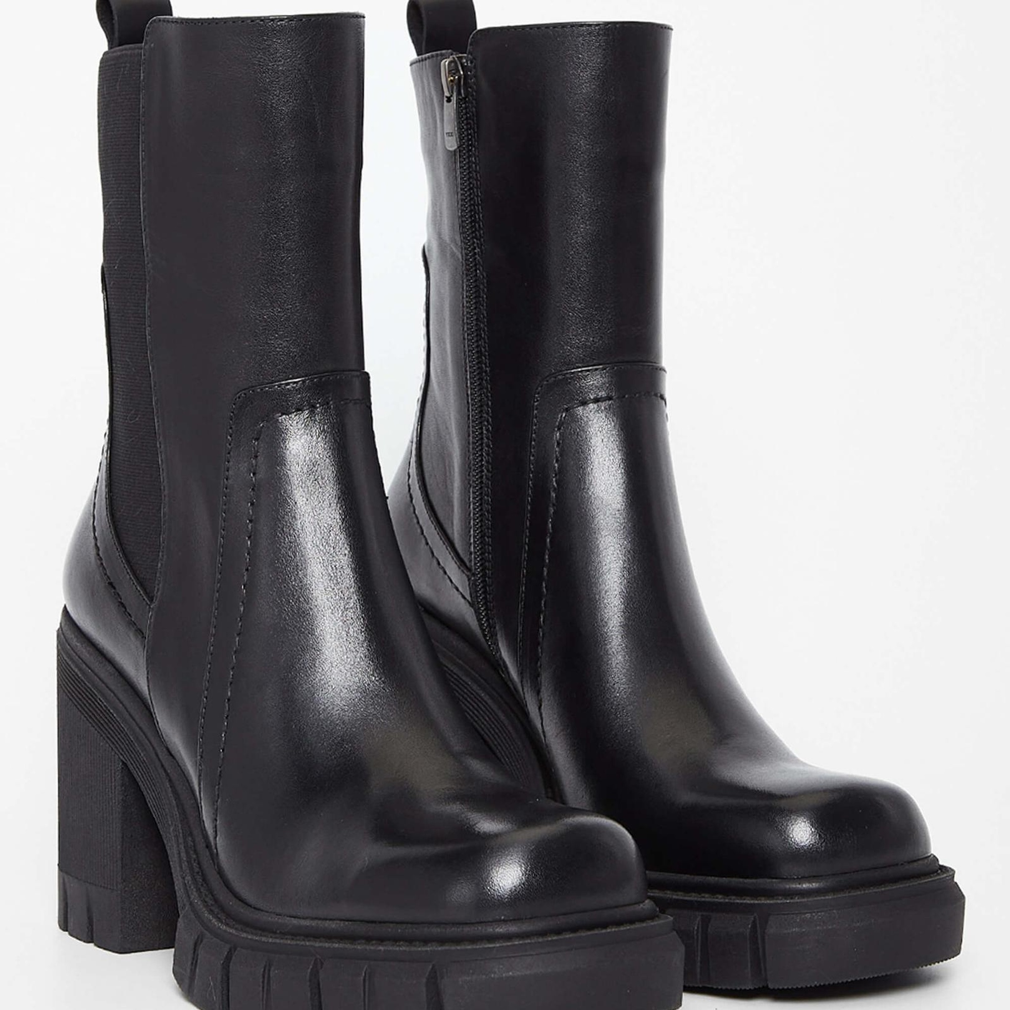 Tamer Tanca Kadın Hakiki Deri Siyah Deri Casual Bot