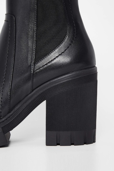  Tamer Tanca Kadın Hakiki Deri Siyah Deri Casual Bot