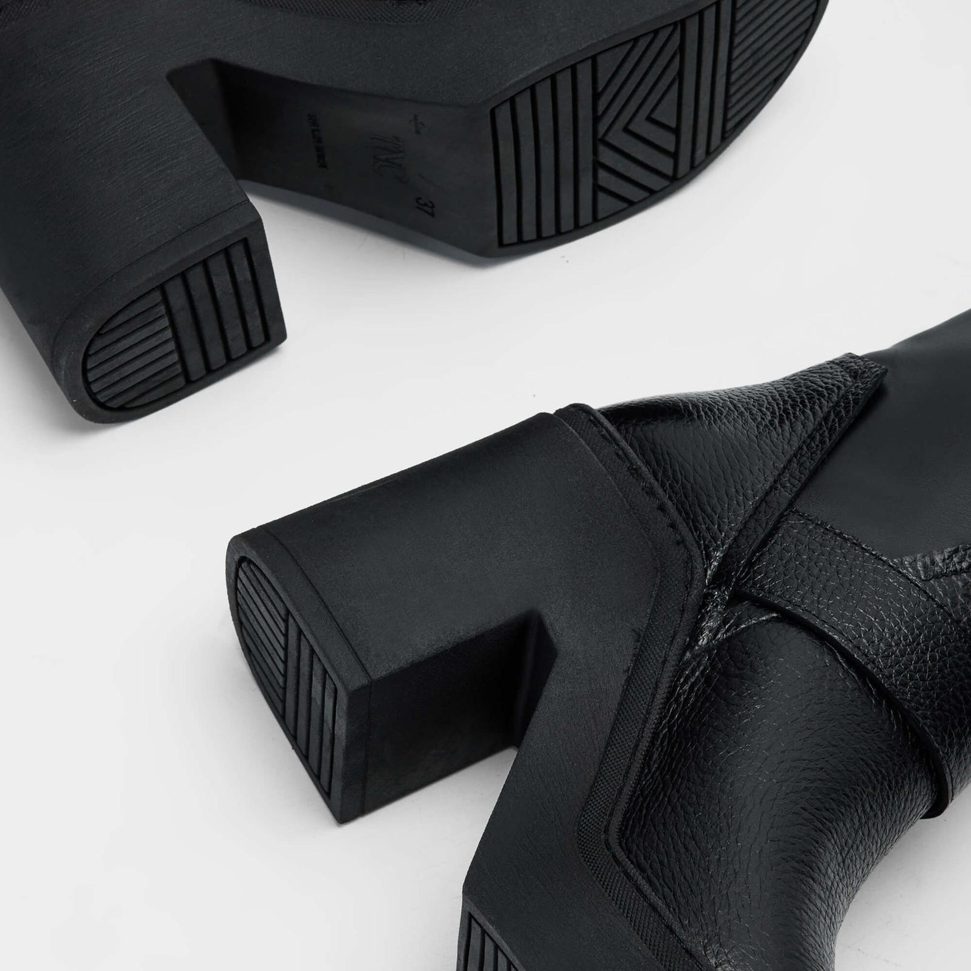 Tamer Tanca Kadın Hakiki Deri Siyah Deri Casual Bot