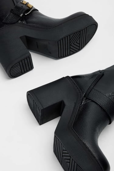  Tamer Tanca Kadın Hakiki Deri Siyah Deri Casual Bot