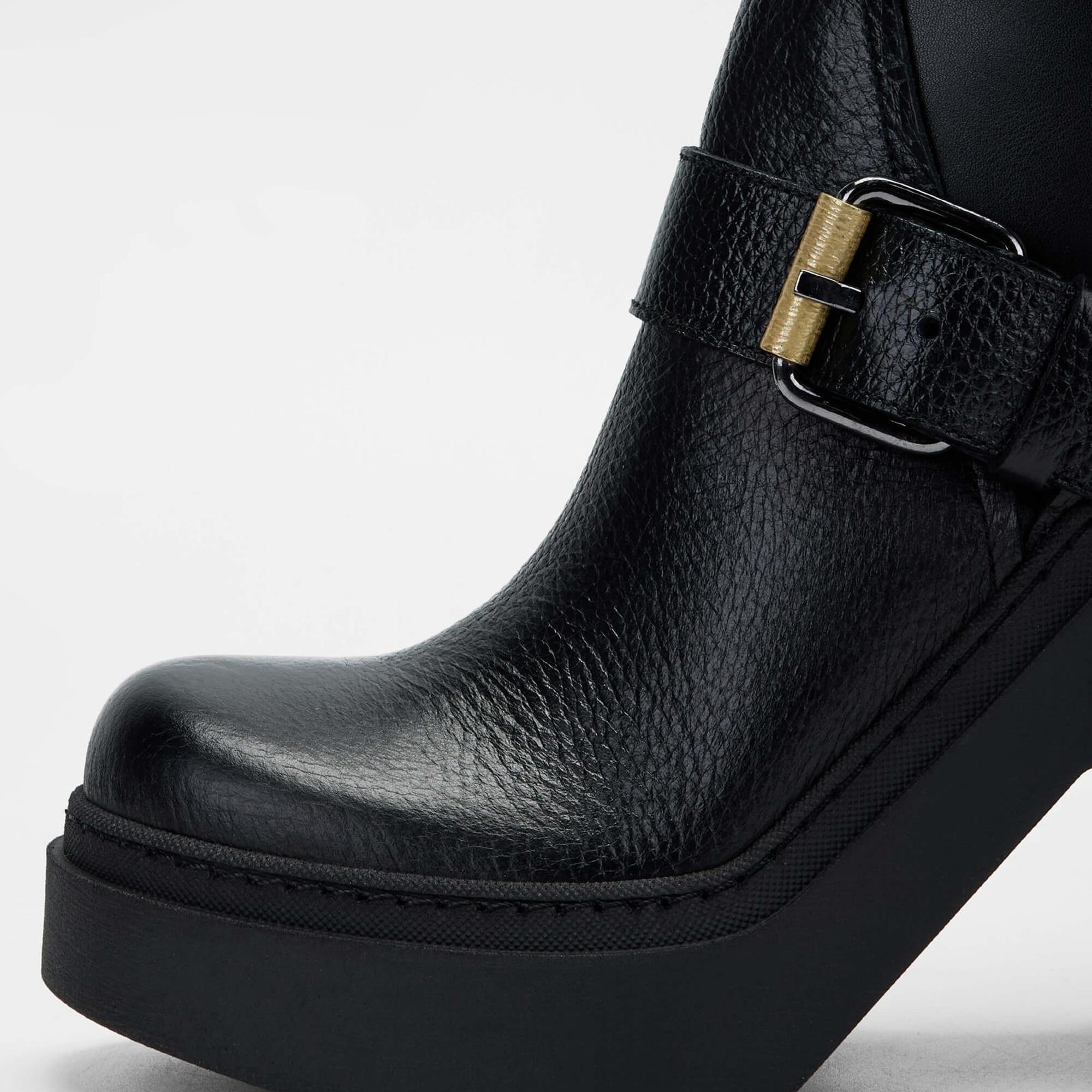 Tamer Tanca Kadın Hakiki Deri Siyah Deri Casual Bot