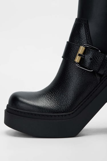  Tamer Tanca Kadın Hakiki Deri Siyah Deri Casual Bot