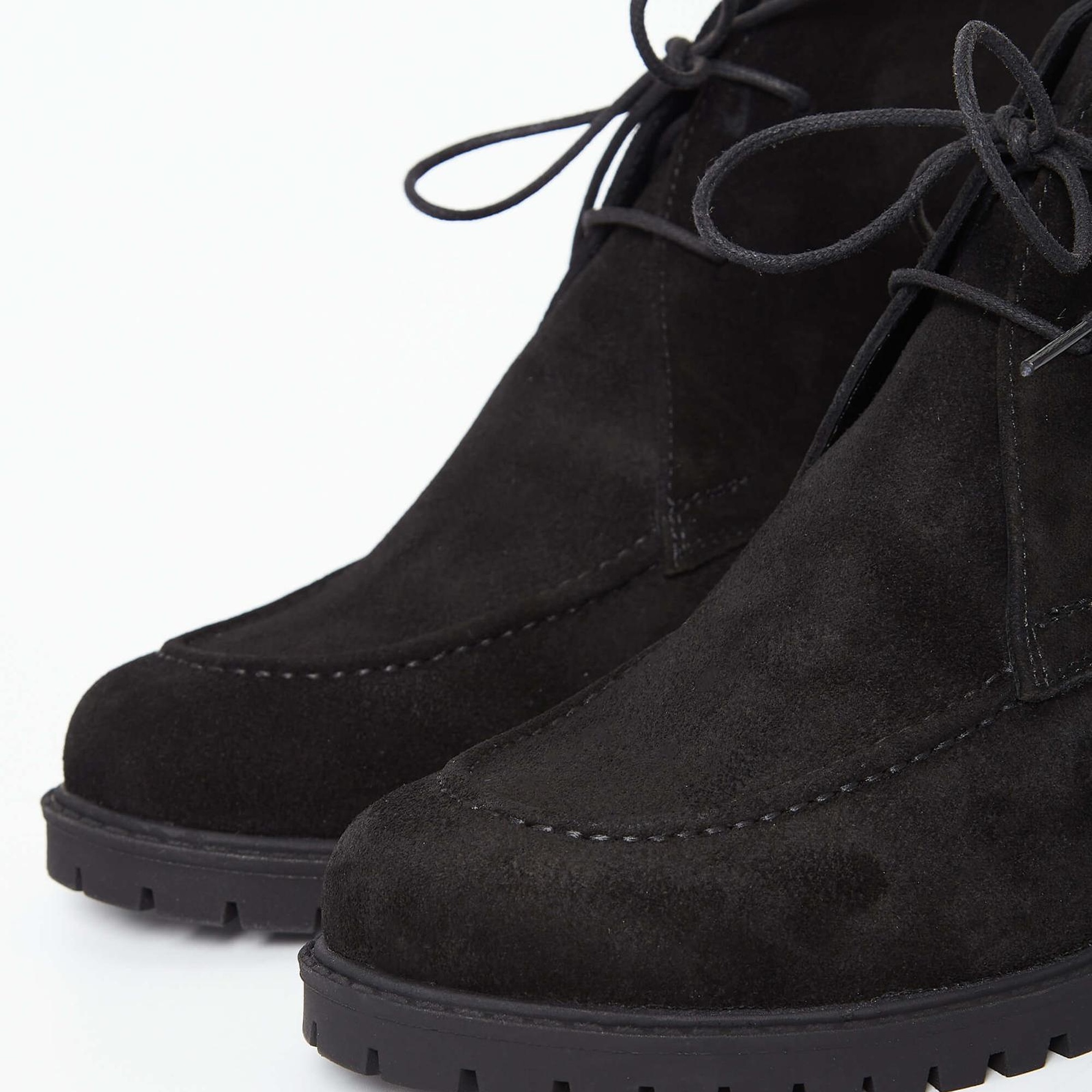 Tamer Tanca Kadın Hakiki Deri Siyah Süet Casual Bot