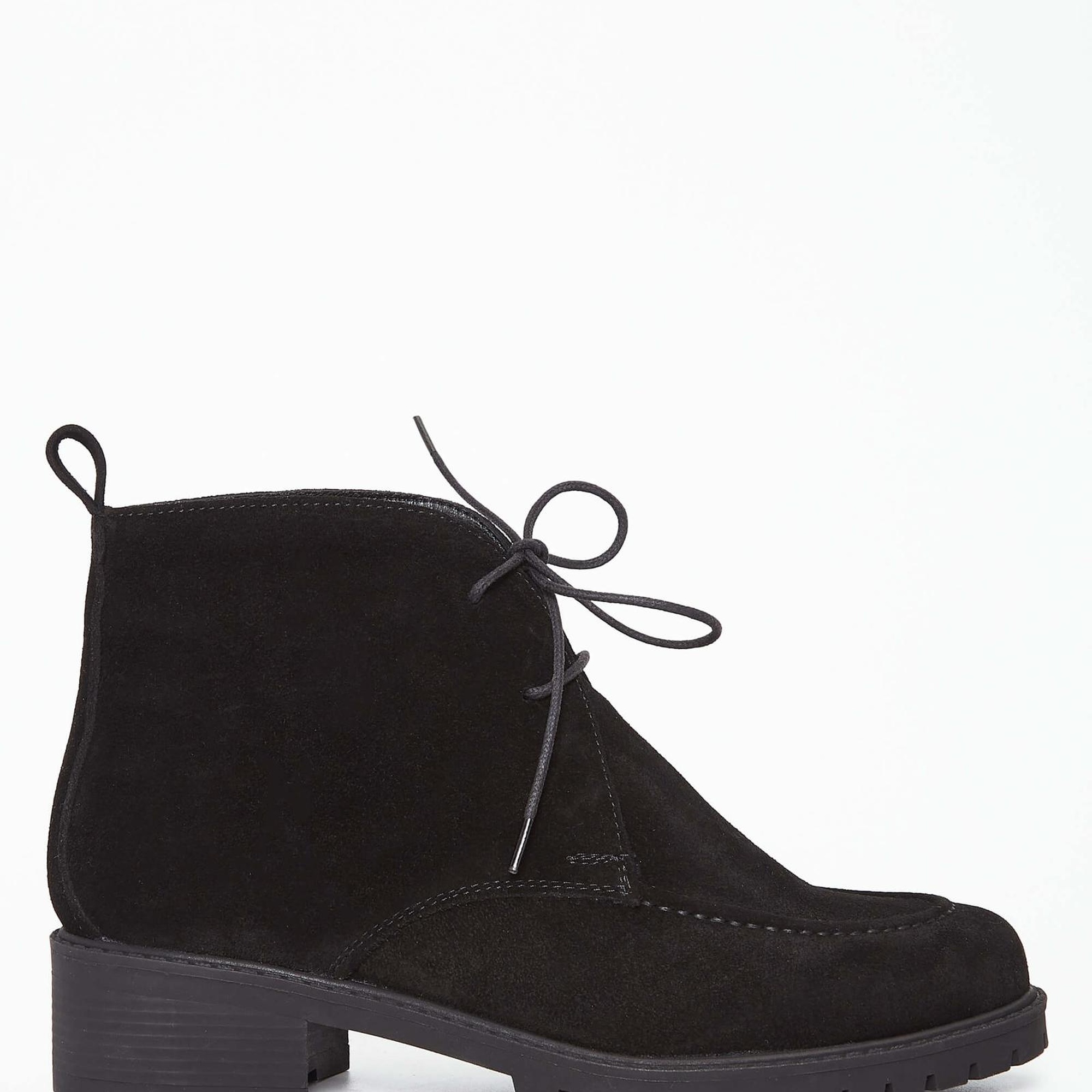 Tamer Tanca Kadın Hakiki Deri Siyah Süet Casual Bot