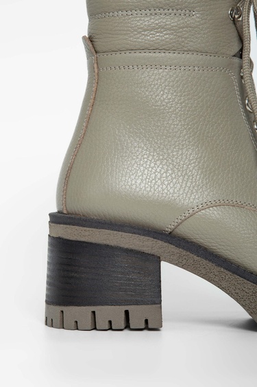  Tamer Tanca Kadın Hakiki Deri Bej Casual Bot