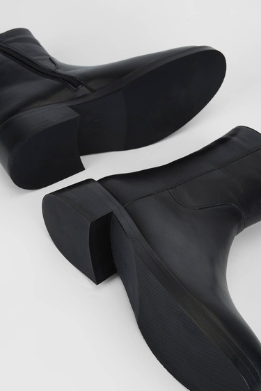  Tamer Tanca Kadın Hakiki Deri Siyah Deri Casual Bot