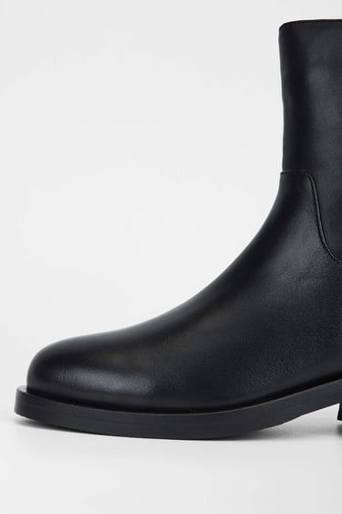  Tamer Tanca Kadın Hakiki Deri Siyah Deri Casual Bot