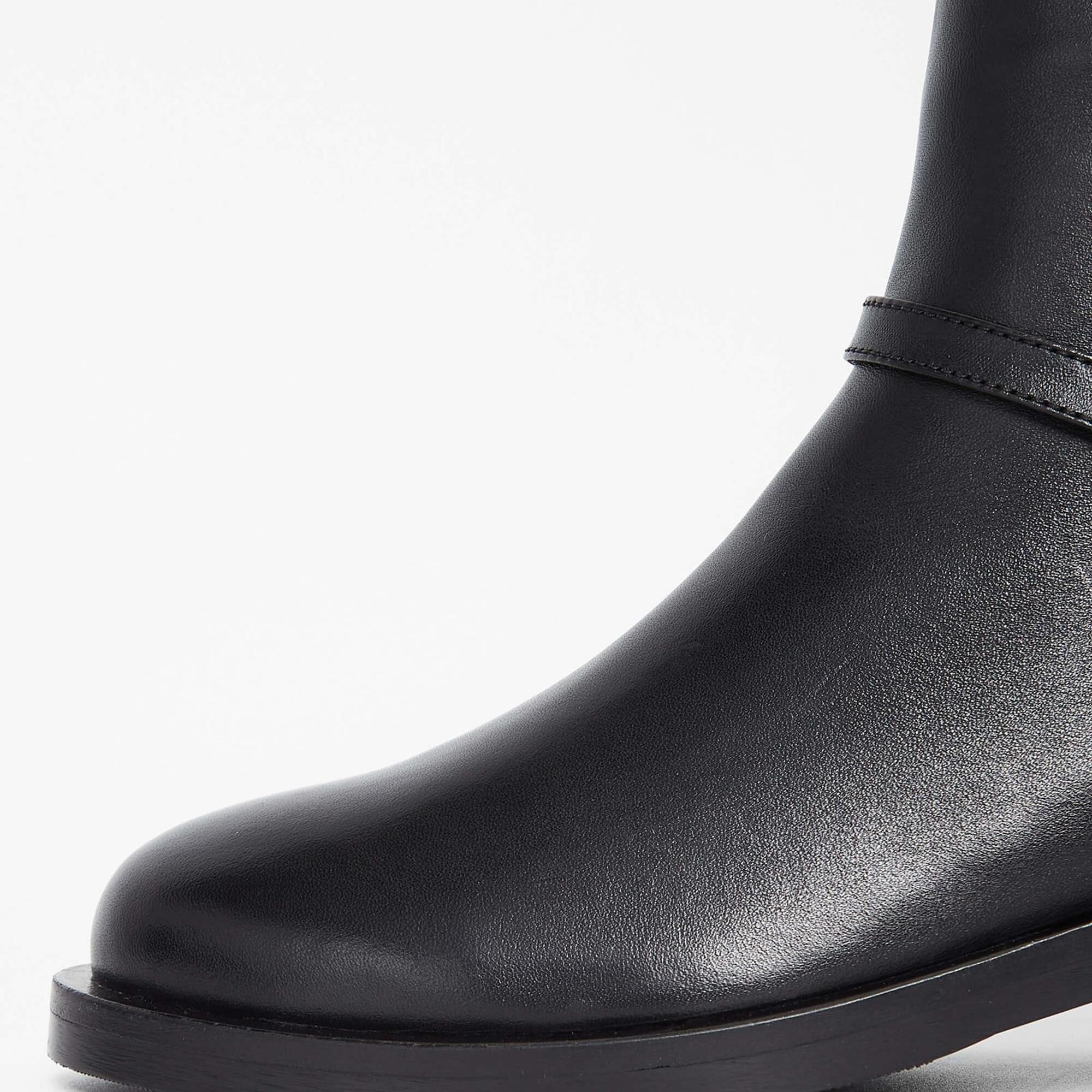 Tamer Tanca Kadın Hakiki Deri Siyah Deri Casual Bot