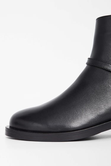  Tamer Tanca Kadın Hakiki Deri Siyah Deri Casual Bot