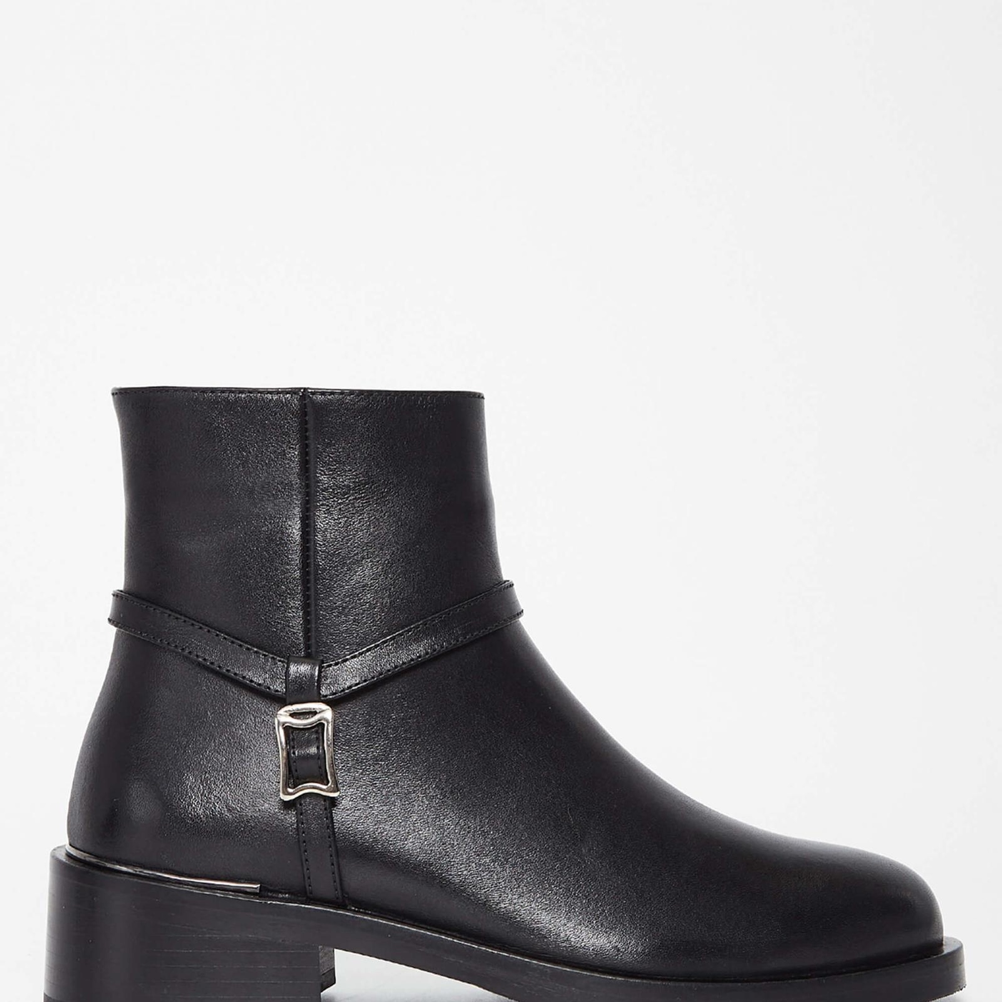 Tamer Tanca Kadın Hakiki Deri Siyah Deri Casual Bot