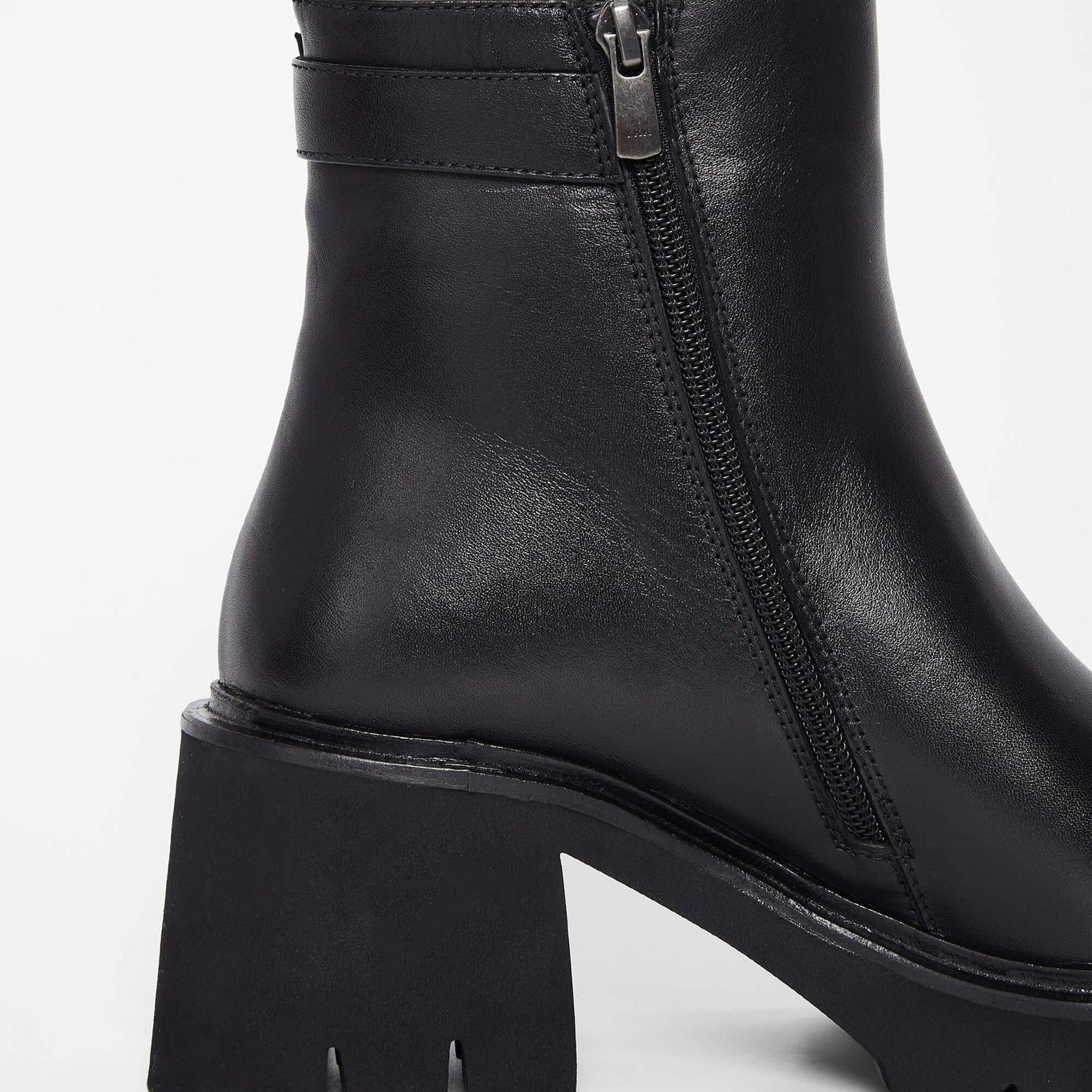 Tamer Tanca Kadın Hakiki Deri Siyah Deri Casual Bot