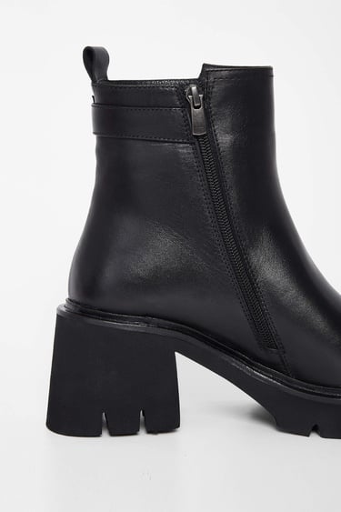  Tamer Tanca Kadın Hakiki Deri Siyah Deri Casual Bot