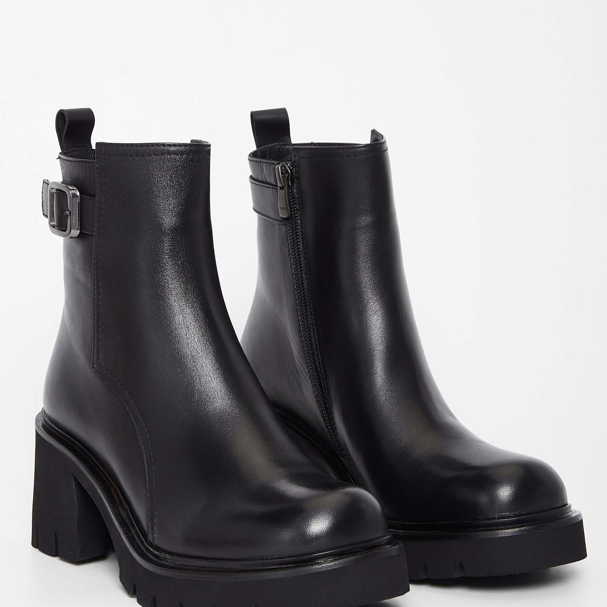 Tamer Tanca Kadın Hakiki Deri Siyah Deri Casual Bot