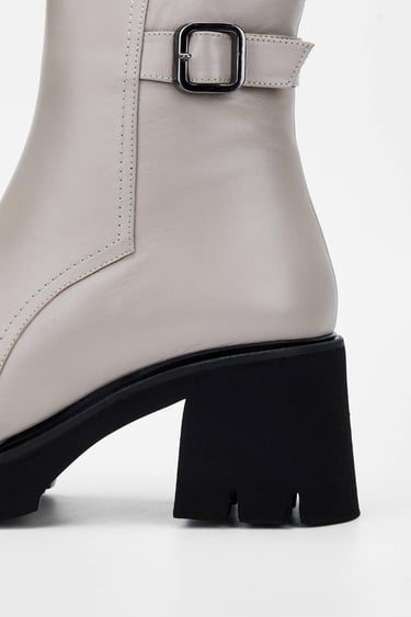  Tamer Tanca Kadın Hakiki Deri Kırık Beyaz Casual Bot