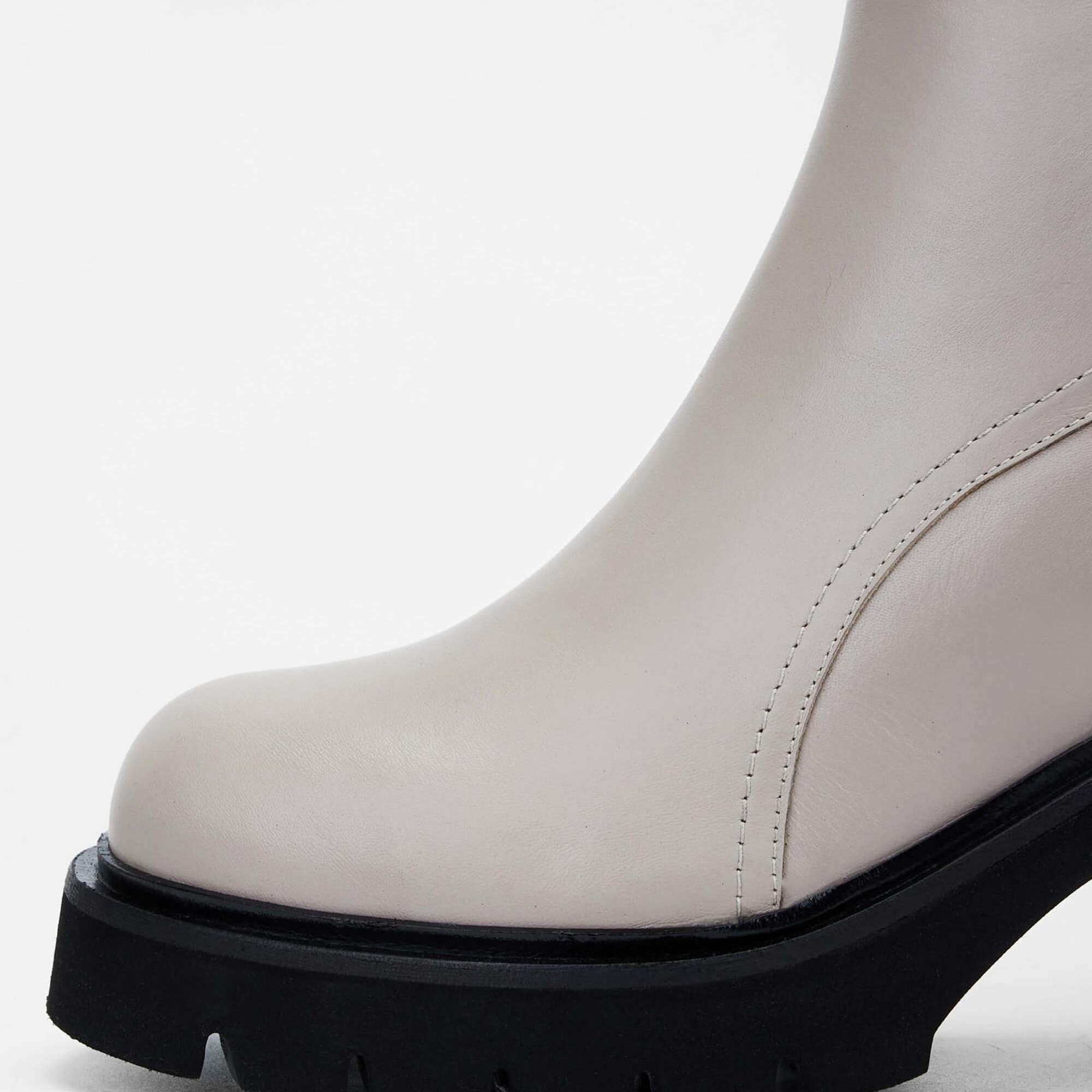 Tamer Tanca Kadın Hakiki Deri Kırık Beyaz Casual Bot