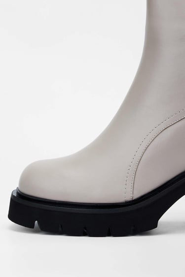  Tamer Tanca Kadın Hakiki Deri Kırık Beyaz Casual Bot
