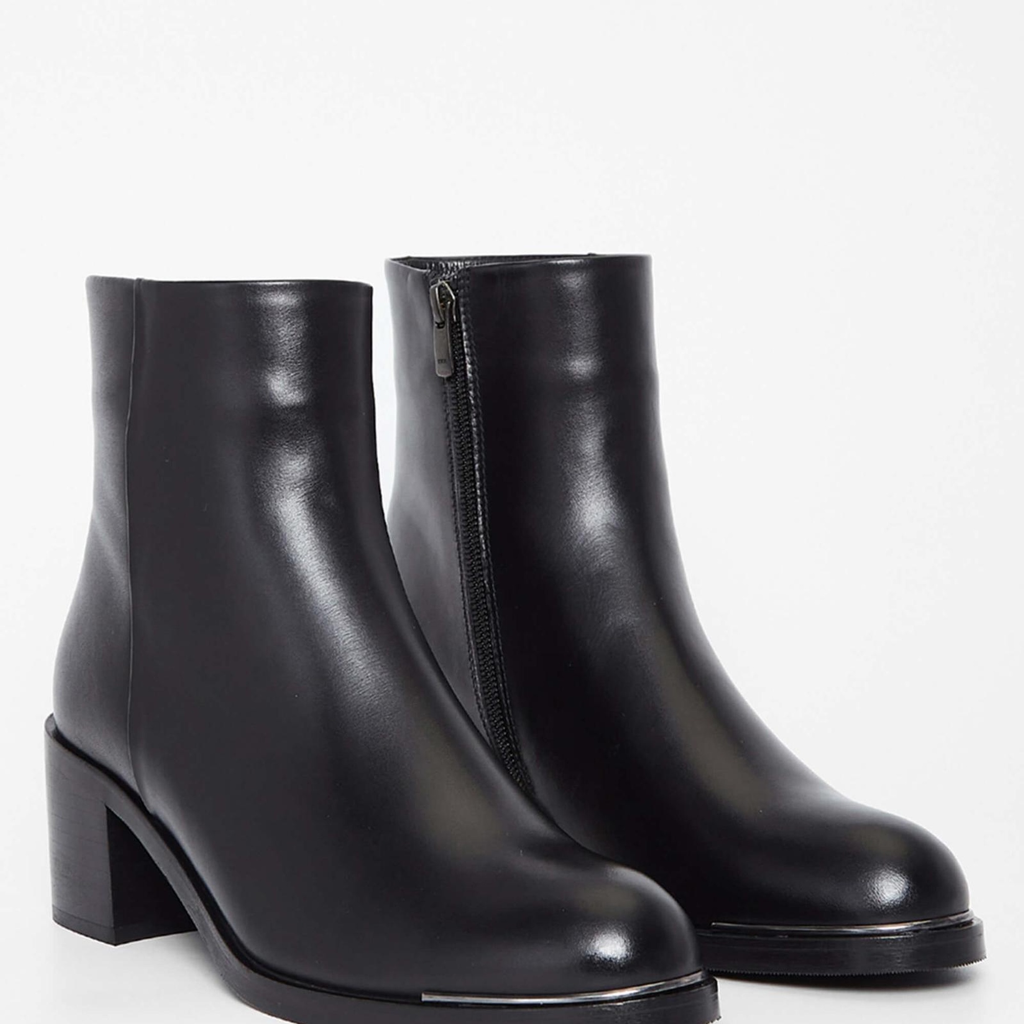 Tamer Tanca Kadın Hakiki Deri Siyah Deri Casual Bot