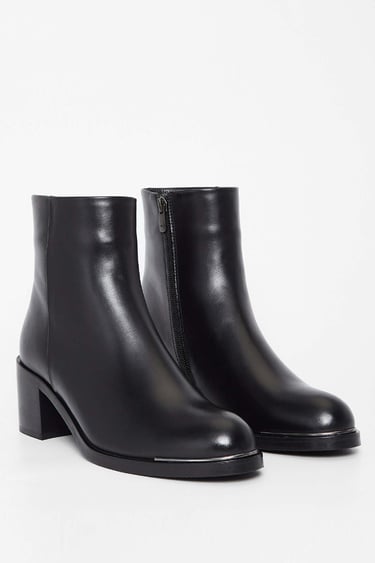  Tamer Tanca Kadın Hakiki Deri Siyah Deri Casual Bot