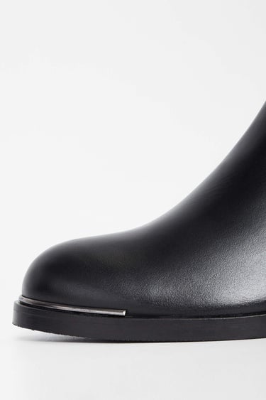  Tamer Tanca Kadın Hakiki Deri Siyah Deri Casual Bot