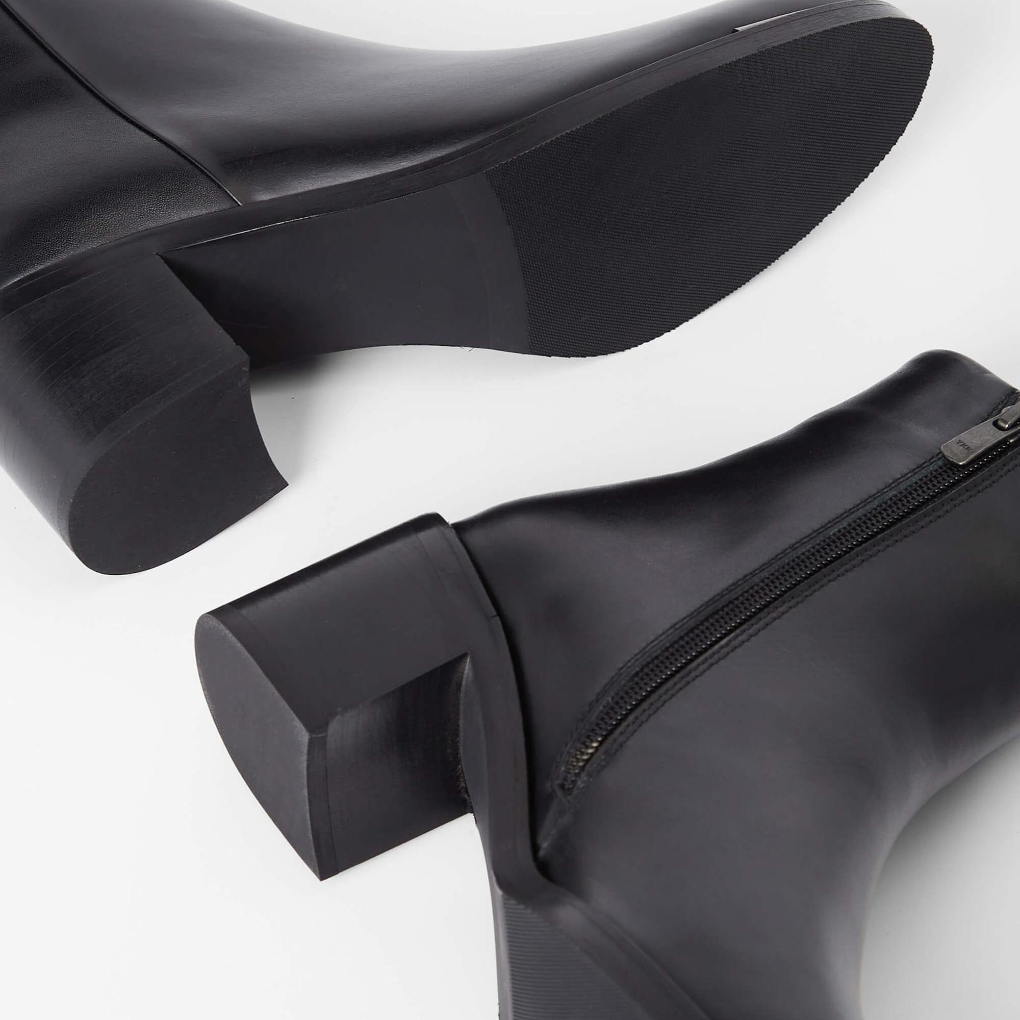 Tamer Tanca Kadın Hakiki Deri Siyah Deri Casual Bot