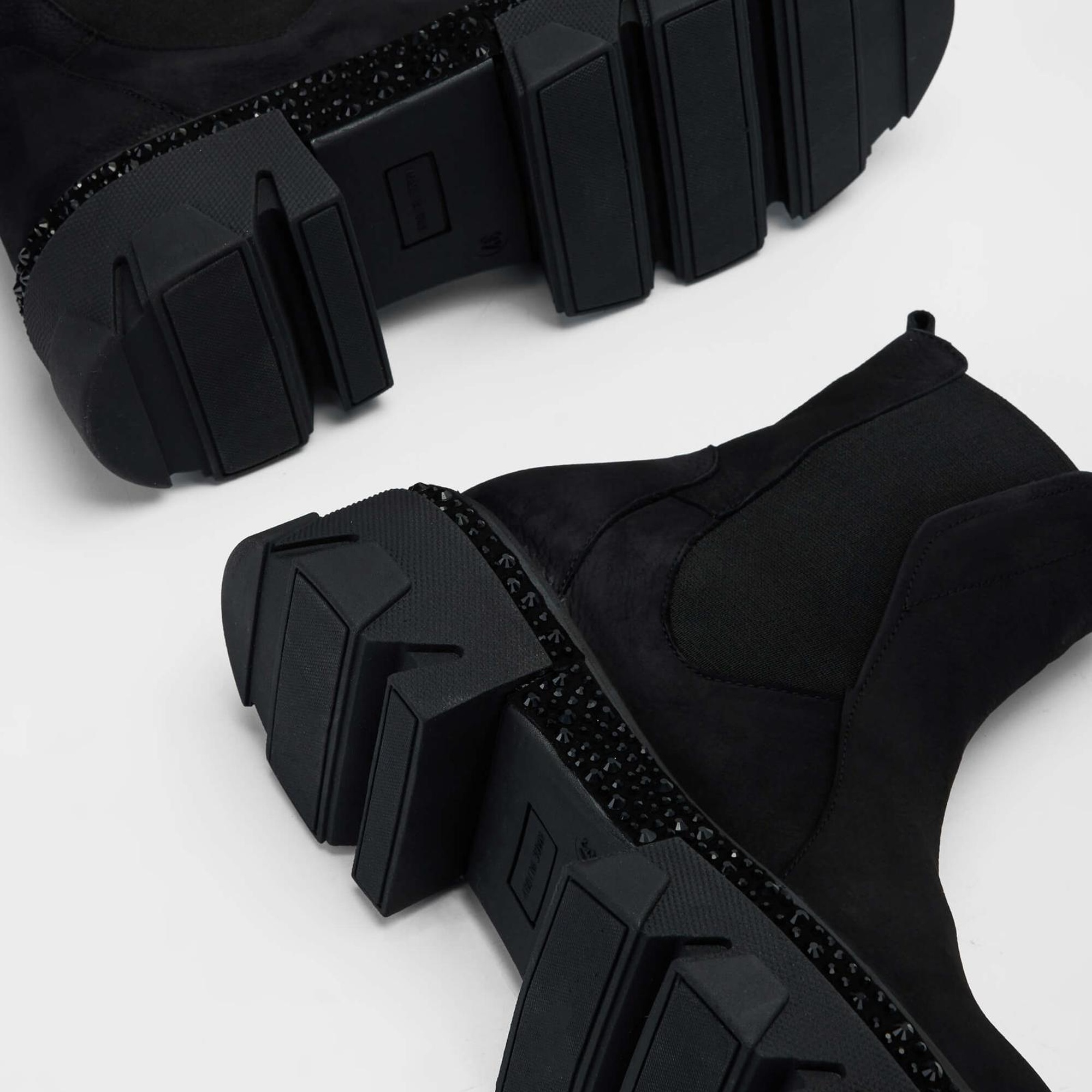 Tamer Tanca Kadın Hakiki Deri Siyah Nubuk Casual Bot