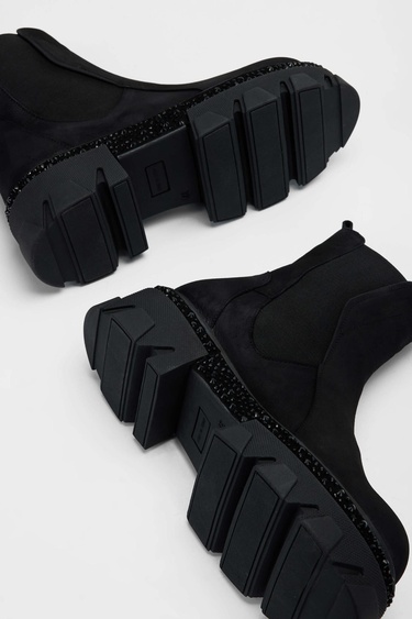  Tamer Tanca Kadın Hakiki Deri Siyah Nubuk Casual Bot