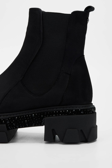  Tamer Tanca Kadın Hakiki Deri Siyah Nubuk Casual Bot