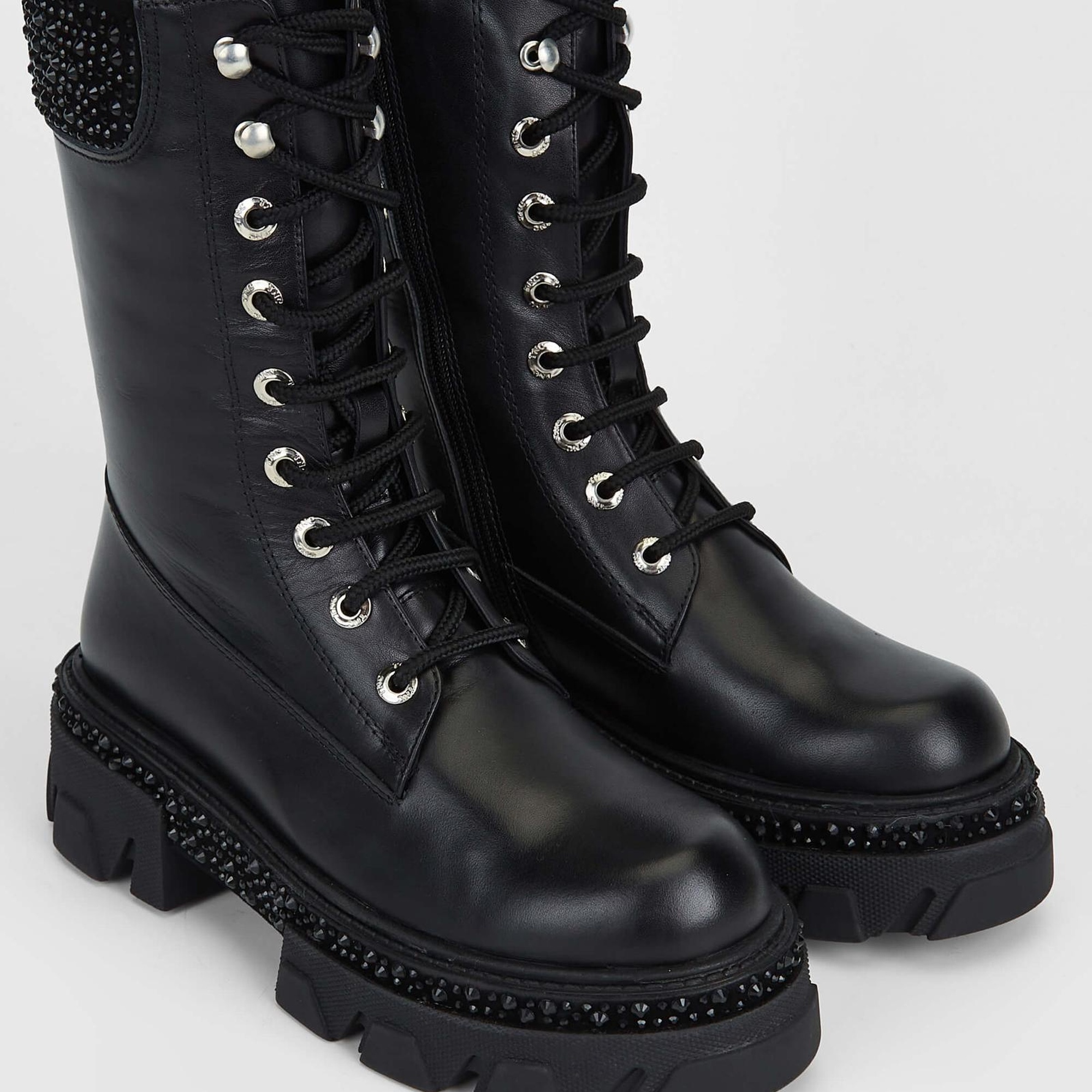 Tamer Tanca Kadın Hakiki Deri Siyah Deri Casual Bot