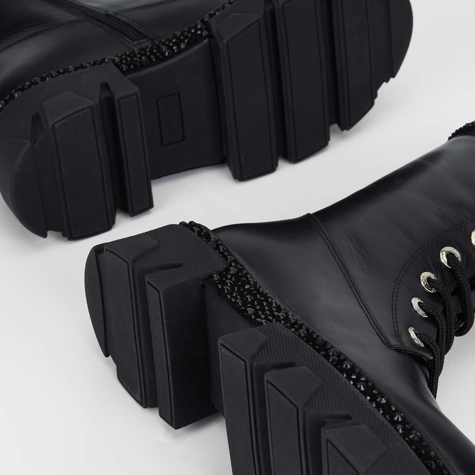 Tamer Tanca Kadın Hakiki Deri Siyah Deri Casual Bot