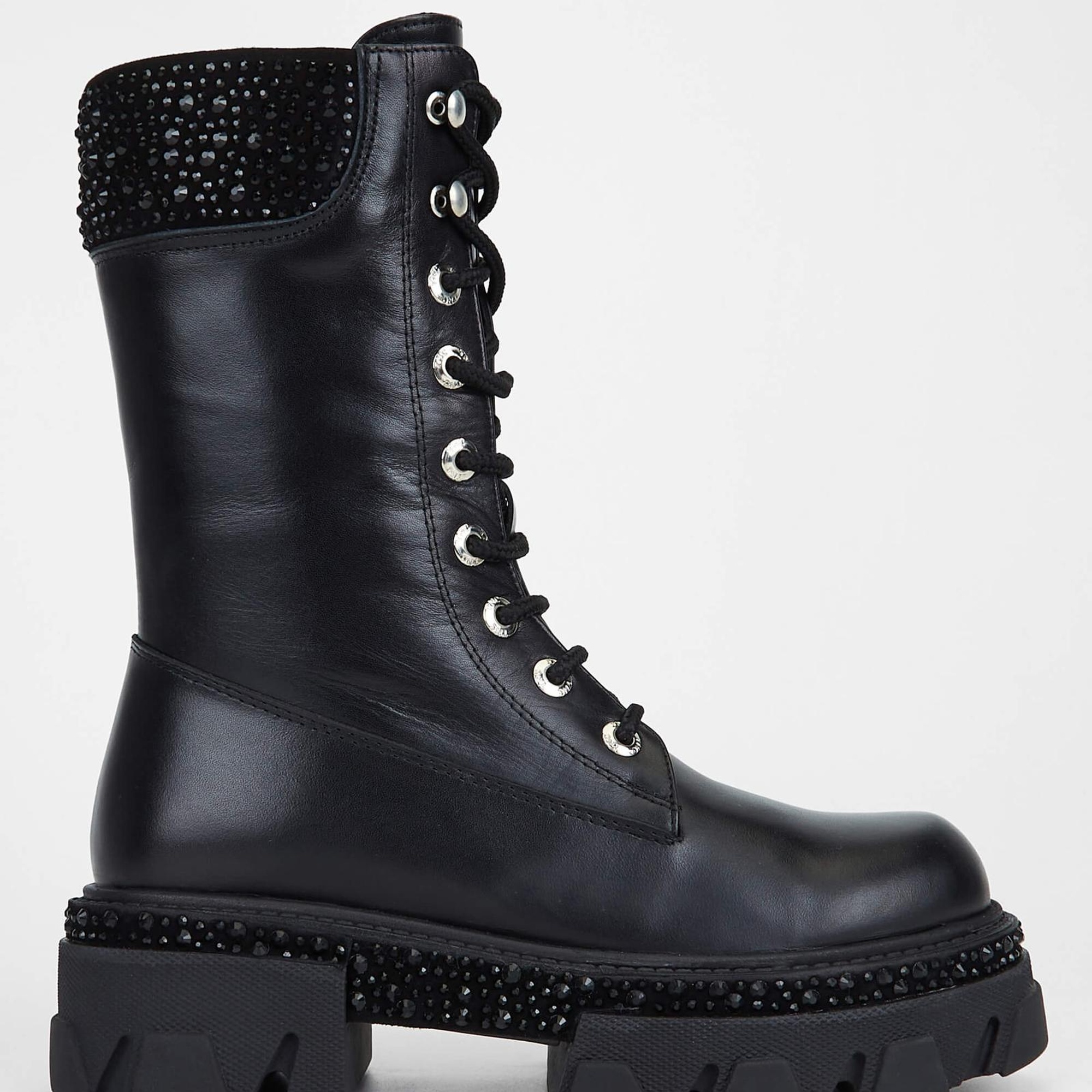 Tamer Tanca Kadın Hakiki Deri Siyah Deri Casual Bot