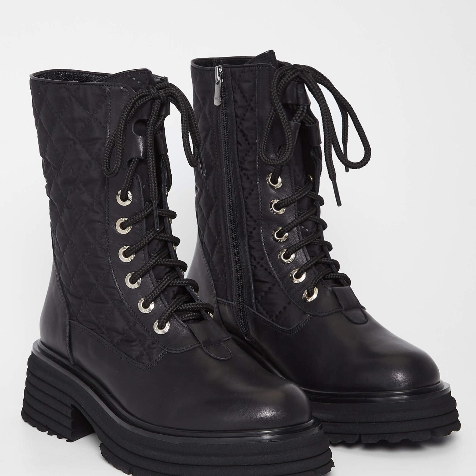 Tamer Tanca Kadın Hakiki Deri Siyah Deri Casual Bot