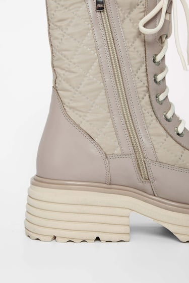  Tamer Tanca Kadın Hakiki Deri Bej Rugan Casual Bot