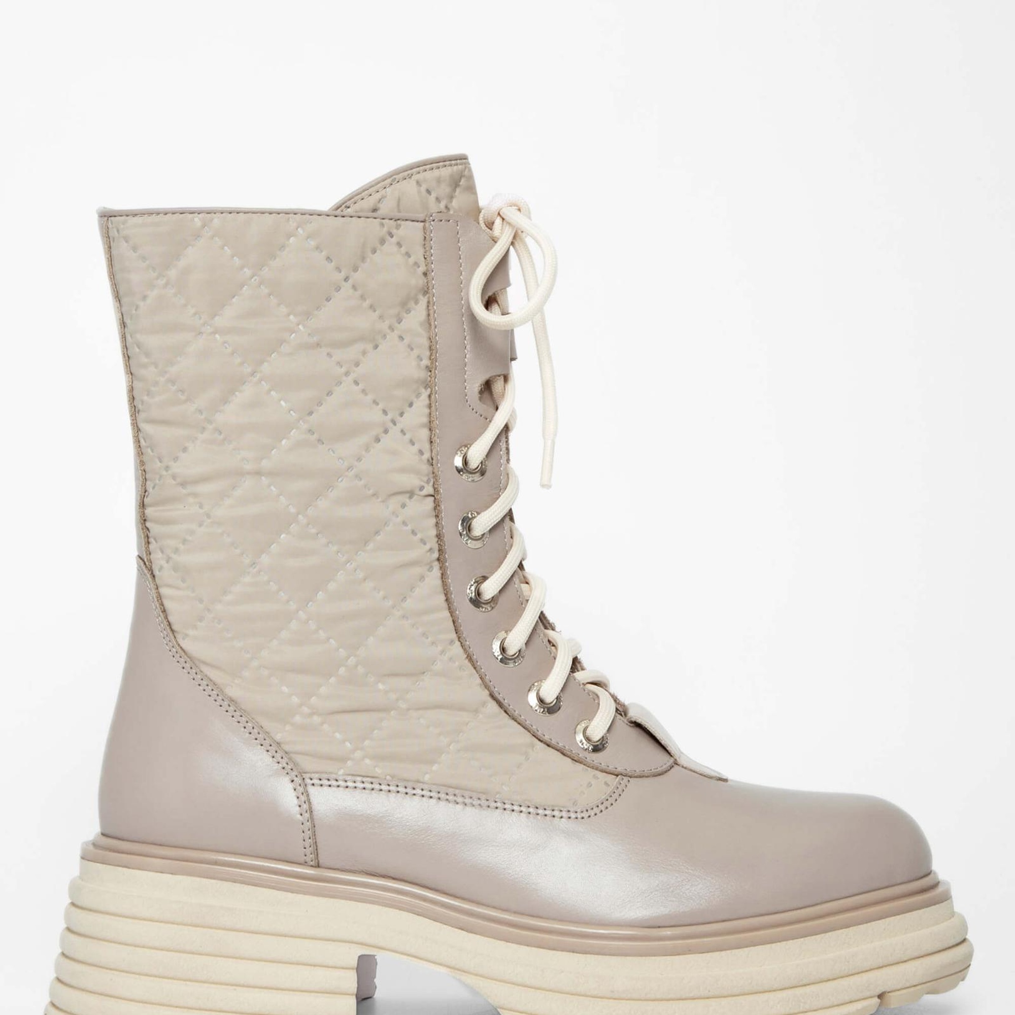 Tamer Tanca Kadın Hakiki Deri Bej Rugan Casual Bot