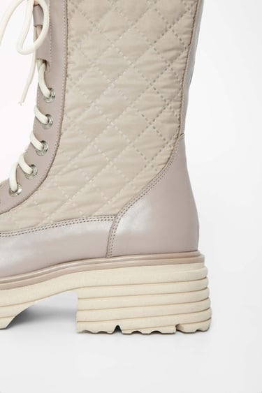  Tamer Tanca Kadın Hakiki Deri Bej Rugan Casual Bot