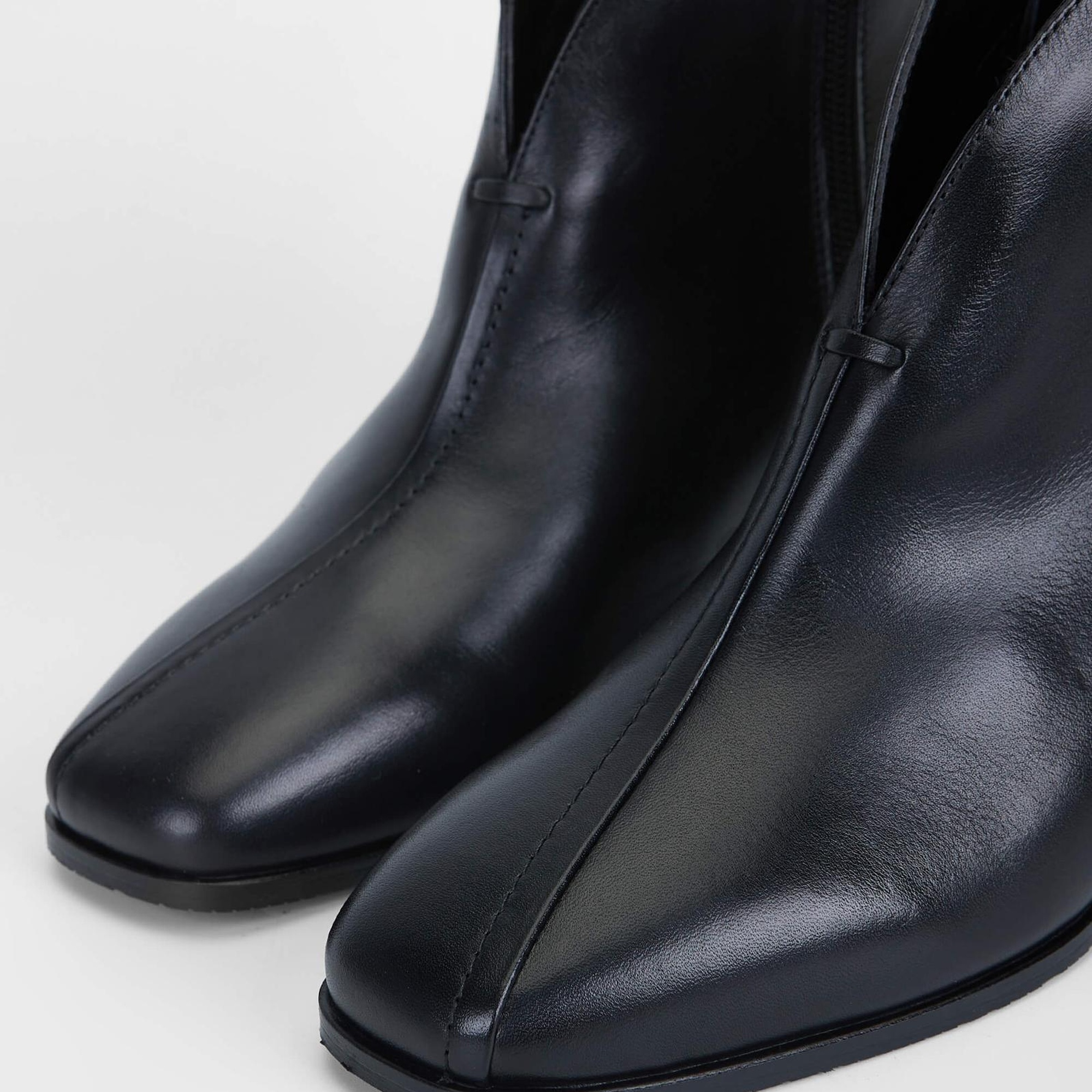 Tamer Tanca Kadın Hakiki Deri Siyah Deri Casual Bot