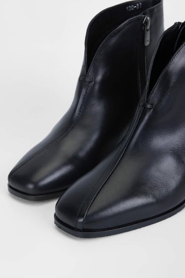  Tamer Tanca Kadın Hakiki Deri Siyah Deri Casual Bot