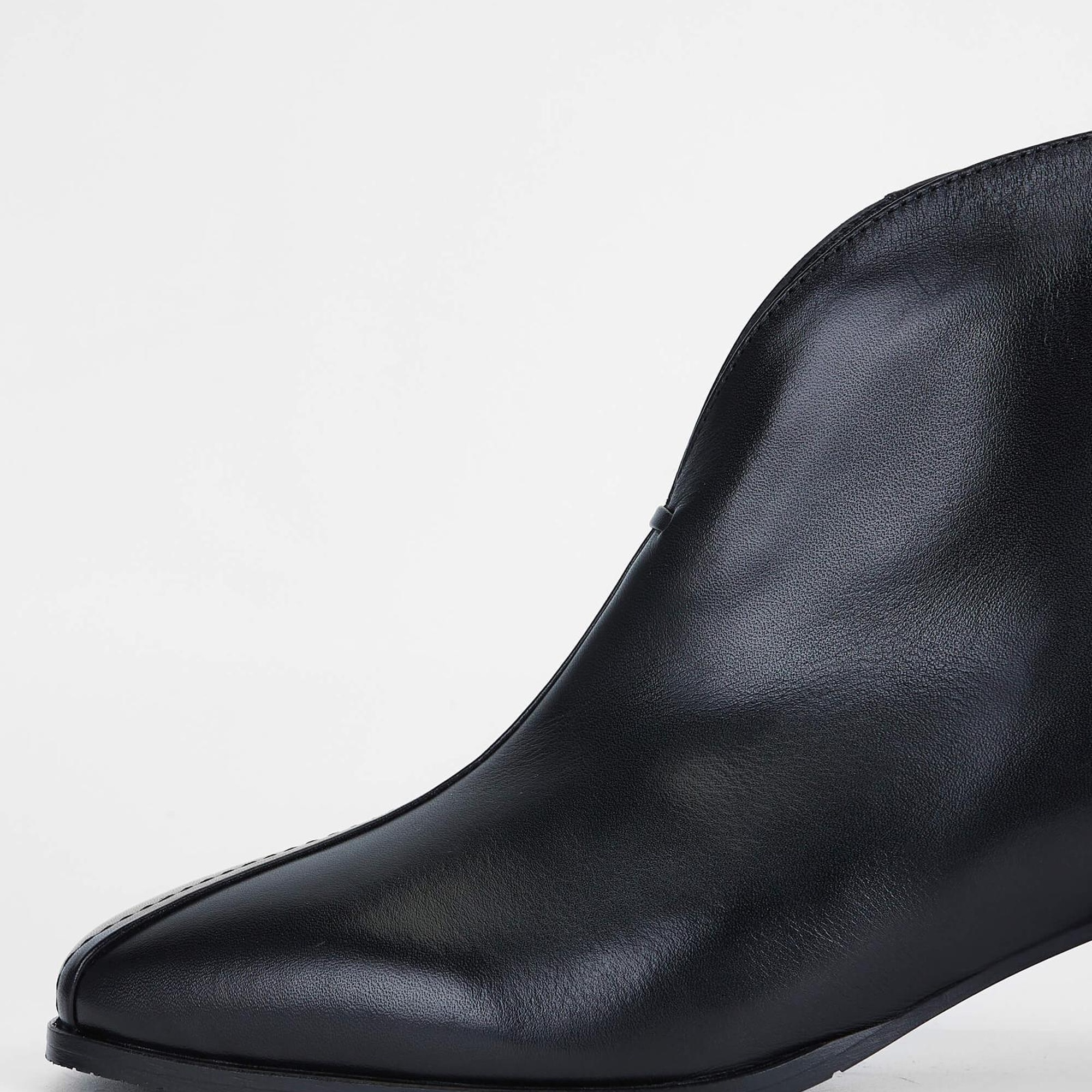 Tamer Tanca Kadın Hakiki Deri Siyah Deri Casual Bot