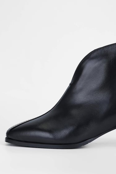  Tamer Tanca Kadın Hakiki Deri Siyah Deri Casual Bot